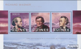 Guinea 9886-9888 Kleinbogen (kompl. Ausgabe) Postfrisch 2013 Richard Wagner - Guinée (1958-...)