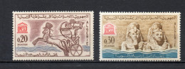 ALGERIE N° 387 + 388   NEUFS SANS CHARNIERE COTE 2.50€  MONUMENTS DE NUBIE - Algeria (1962-...)