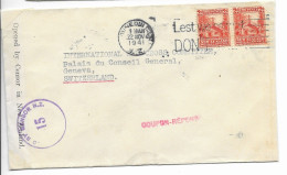 New Zealand Censored Letter To Red Cross Switzerland 1941 - Cartas & Documentos