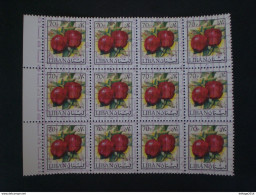 LEBANON لبنان LIBAN 1978 AERIEN FLEURS ET FRUITS CATALOGUE YEVERT N: 662A MNH - Líbano