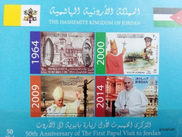 Jordan 2014, 50th Anniversary Of The First Papal Visit To Jordan, MNH S/S - Jordanien