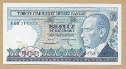 500 TURK LIRASI 1984 TURQUIE NEUF - Turchia