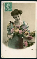 CPA - Carte Postale - Thème - Fantaisie - Femme Avec Des Fleurs (CP24682) - Femmes