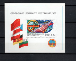 DDR 1980 Space, Interkosmos S/s MNH - Europa