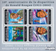 Guinea 10507-10510 Kleinbogen (kompl. Ausgabe) Postfrisch 2014 Ronald Reagan - Guinée (1958-...)