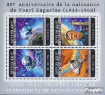 Guinea 10442-10445 Kleinbogen (kompl. Ausgabe) Postfrisch 2014 Yuri Gagarin - Guinea (1958-...)