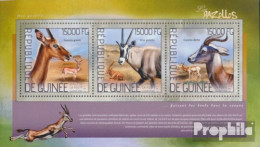 Guinea 10359-10361 Kleinbogen (kompl. Ausgabe) Postfrisch 2014 Gazellen - Guinée (1958-...)