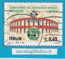 USATI ITALIA 2006 - Ref.1016A "CAMPIONATI DI BRIDGE" 1 Val. - - 2001-10: Used