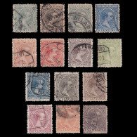 ESPAÑA.1889-01 Alfonso XIII.Matasello.Edifil 213-226 - Used Stamps