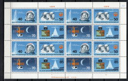 DDR 1986 Space, 25th Anniversary Of Manned Spaceflight Sheetlet MNH - Europe