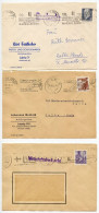 Germany, East 1961-62 3 Covers; Leipzig To Calbe / Saale; Mix Of Definitive Stamps; 3 Different Slogan Cancels - Covers & Documents