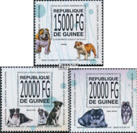 Guinea 10109-10111 (kompl. Ausgabe) Postfrisch 2013 Hunde - Guinée (1958-...)