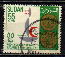 SUDAN - 1963 - PCENTENARIO DELLA CROCE ROSSA - USATO - Soudan (1954-...)