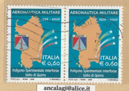 USATI ITALIA 2006 - Ref.1017A "AERONAUTICA MILITARE" 1 Val. In Coppia - - 2001-10: Oblitérés