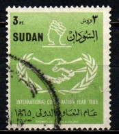 SUDAN - 1965 - ANNO DELLA COOPERAZIONE INTERNAZIONALE - USATO - Soedan (1954-...)