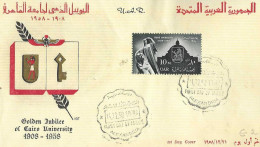 Postzegels > Afrika > Egypte > 1953-... Republiek > 1953-59 >  FDC No. 26 21-12-58 (16953) - Lettres & Documents