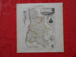 CARTE VUILLEMIN DEPARTEMENT DE LA DROME (26) - Carte Geographique