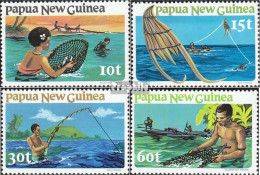 Papua-Neuguinea 418-421 (kompl.Ausg.) Postfrisch 1981 Fischen - Papúa Nueva Guinea