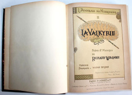 LA VALKYRIE POEME & MUSIQUE DE R. WAGNER, PARTITION CHANT & PIANO 1893 VF WILDER / ANCIEN LIVRE XIXe SIECLE (1803.210) - Musica