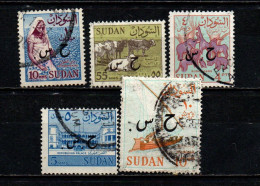 SUDAN - 1962 -IMMAGINI DEL SUDAN CON SOVRASTAMPA - OVERPRINTED - USATI - Soudan (1954-...)