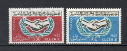 ALGERIE N° 407 + 408   NEUFS SANS CHARNIERE COTE 3.00€  NATIONS UNIES  VOIR DESCRIPTION - Algérie (1962-...)