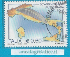 USATI ITALIA 2006 - Ref.1020 "AUTOSTRADA DEL SOLE" 1 Val. - - 2001-10: Oblitérés