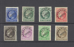 PREOBLITERE - Série De 8 Timbres Types "Cérès - Yvert 87 à 93 -  Sans Gomme - 1893-1947