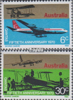 Australien 455-456 (kompl.Ausg.) Postfrisch 1970 Qantas - Ungebraucht