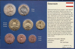 Österreich 2010 Stgl./unzirkuliert Kursmünzensatz 2010 EURO-Nachauflage - Autriche