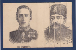 CPA Perse Iran Shah Egypte Khedive Turquie Espagne 1905 Carte Système Non Circulée - Iran