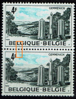 1735  Paire  **  Griffe Verticale Entre Les 2 Timbres - 1961-1990