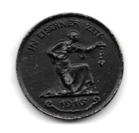 Médaille En Fer Datée De 1916   - WWI - Autres & Non Classés