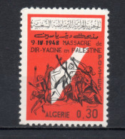 ALGERIE N° 430   NEUF SANS CHARNIERE COTE 0.70€    MASSACRE DE DEIR YASSIN - Algérie (1962-...)