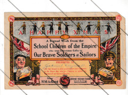 Guerre 14/18 - Joyeux Noël 1916 Aux Militaires Et Marins De L'Empire Britannique De La Part Des écoliers (B374) - 1914-18