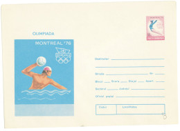 IP 76 - 126 GYMNASTICS, POLO, OLIMPIC GAMES, Montreal, Romania - Stationery - Unused - 1976 - Enteros Postales