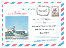 IP 76 - 089 AIRPORT, Sibiu, Special Cancellation - Stationery - Used - 1976 - Storia Postale