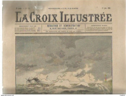 PG / LA CROIX ILLUSTRE 1905  Gravure Couverture SAUVETAGE PHARE DE LA COUBRE ROYAN - Autres & Non Classés