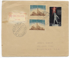 Soviet Union 1939 Registered FDC 13.5. To NY Brooklyn (US Cancels On Back) - Brieven En Documenten