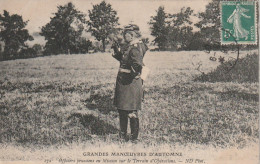 *** MILITARIA  ***   Grandes Manoeuvres D'Automne Officiers Prussiens --  Timbrée TTB  - Manovre