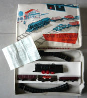 Ancien Coffret Train électrique ( Pile ) BAMBINO Avec Locomotive Vapeur, Wagons & Rails ( Jouet De Bazar No Jouef Lima ) - Locomotoras