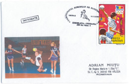 H 3 - 796 Germany-Yugoslavia, European Handball Championship, Romania - Cover - 2004 - Maximumkaarten