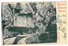 RO 60 - 11308 ORSOVA, Danube Kazan, Litho, Romania - Old Postcard - Used - 1899 - Rumänien