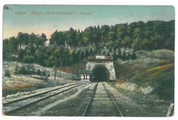 RO 60 - 14153 ORSOVA, Railway Tunnel, Romania - Old Postcard, CENSOR - Used - 1918 - Romania