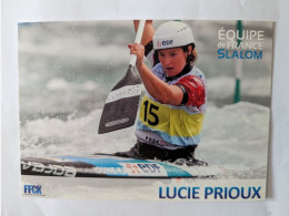 CP - Canoë Kayak FFCK équipe De France De Slalom Lucie Prioux - Other & Unclassified