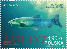 2024.04.25. Europe - Underwater Fauna And Flora - Common Barbel (Barbus Barbus) - MNH - Ongebruikt