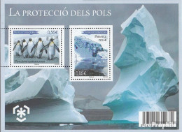 Andorra - Französische Post Block4 (kompl.Ausg.) Postfrisch 2009 Polargebiete - Blokken & Velletjes