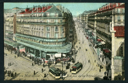 CPA - Carte Postale - France - Marseille - La Rue De La République (CP24683) - Canebière, Centre Ville