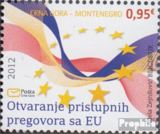 Montenegro 305 (kompl.Ausg.) Postfrisch 2012 Beitrittsverhandlungen Mit Der EU - Montenegro