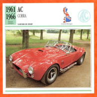 AC COBRA 1961 Voiture De Sport UK Fiche Technique Automobile - Autos