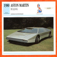 ASTON MARTIN BULLDOG 1980 Voiture Exceptionnelle UK Fiche Technique Automobile - Autos